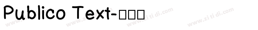 Publico Text字体转换